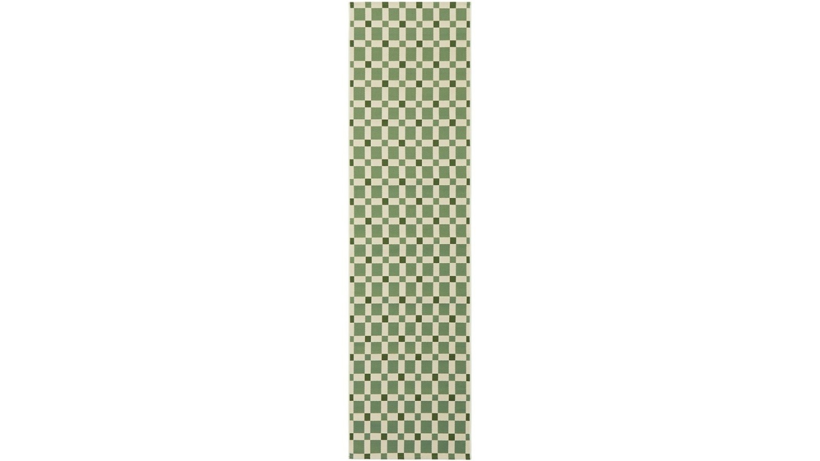 The Weave Studio Vistara Tito Green Runner Outdoor Rug - 400 x 80cm