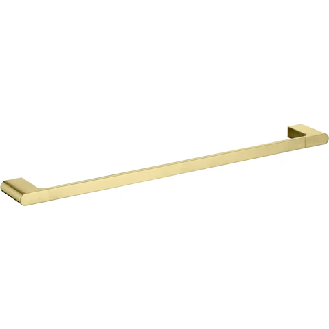 PLD Vantage 800mm Single Towel Rail - Brushed Brass