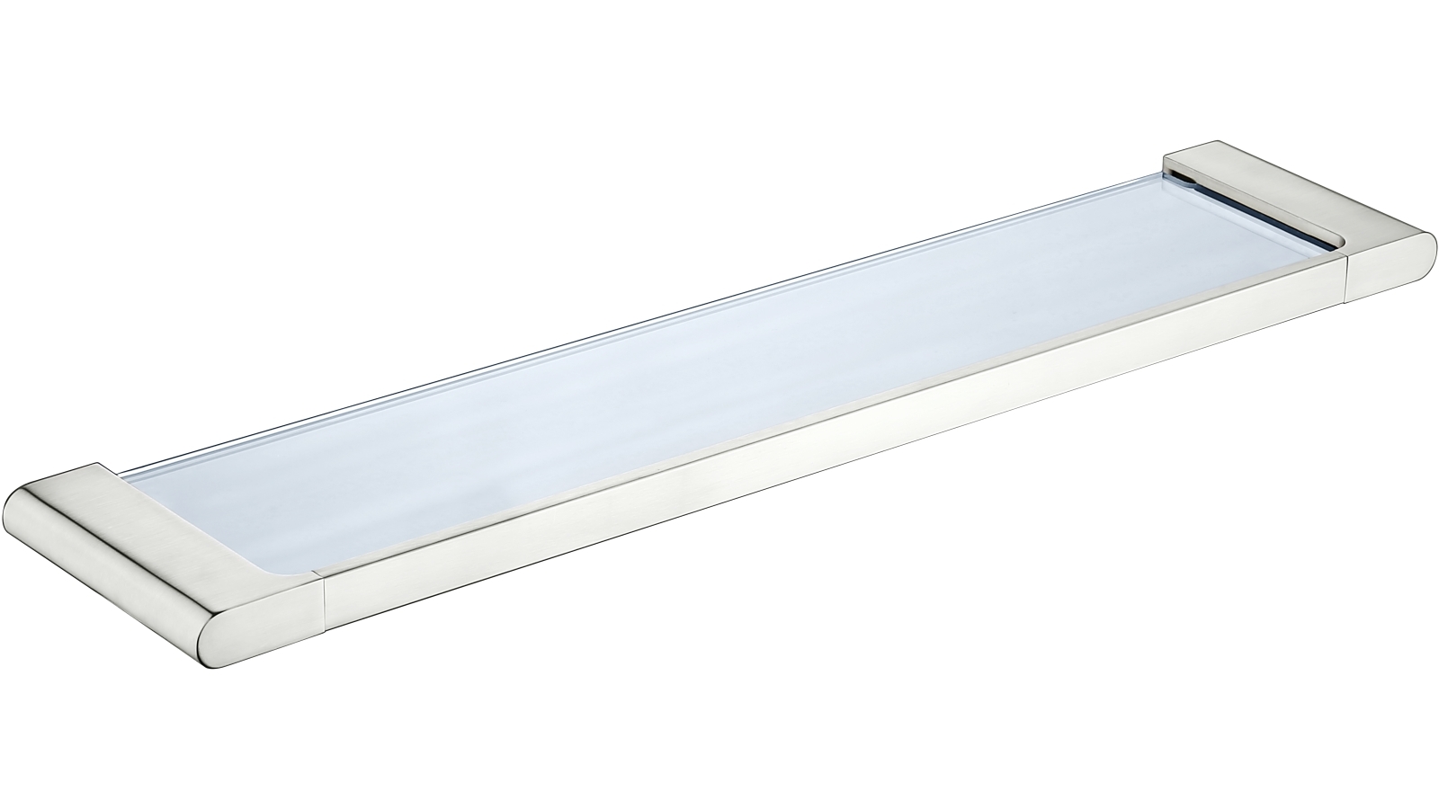 PLD Vantage Glass Shelf - Satin Nickel