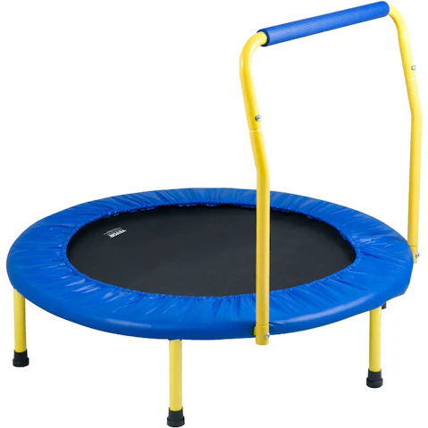 Pretty & Practical Kids Foldable Trampoline with Foam Handle - 0.9