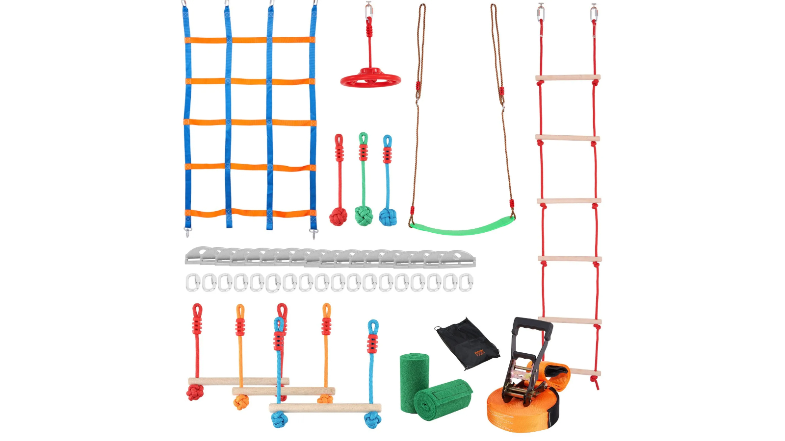 Pretty & Practical Kids Outdoor Ninja Warrior Obstacle Course Playset