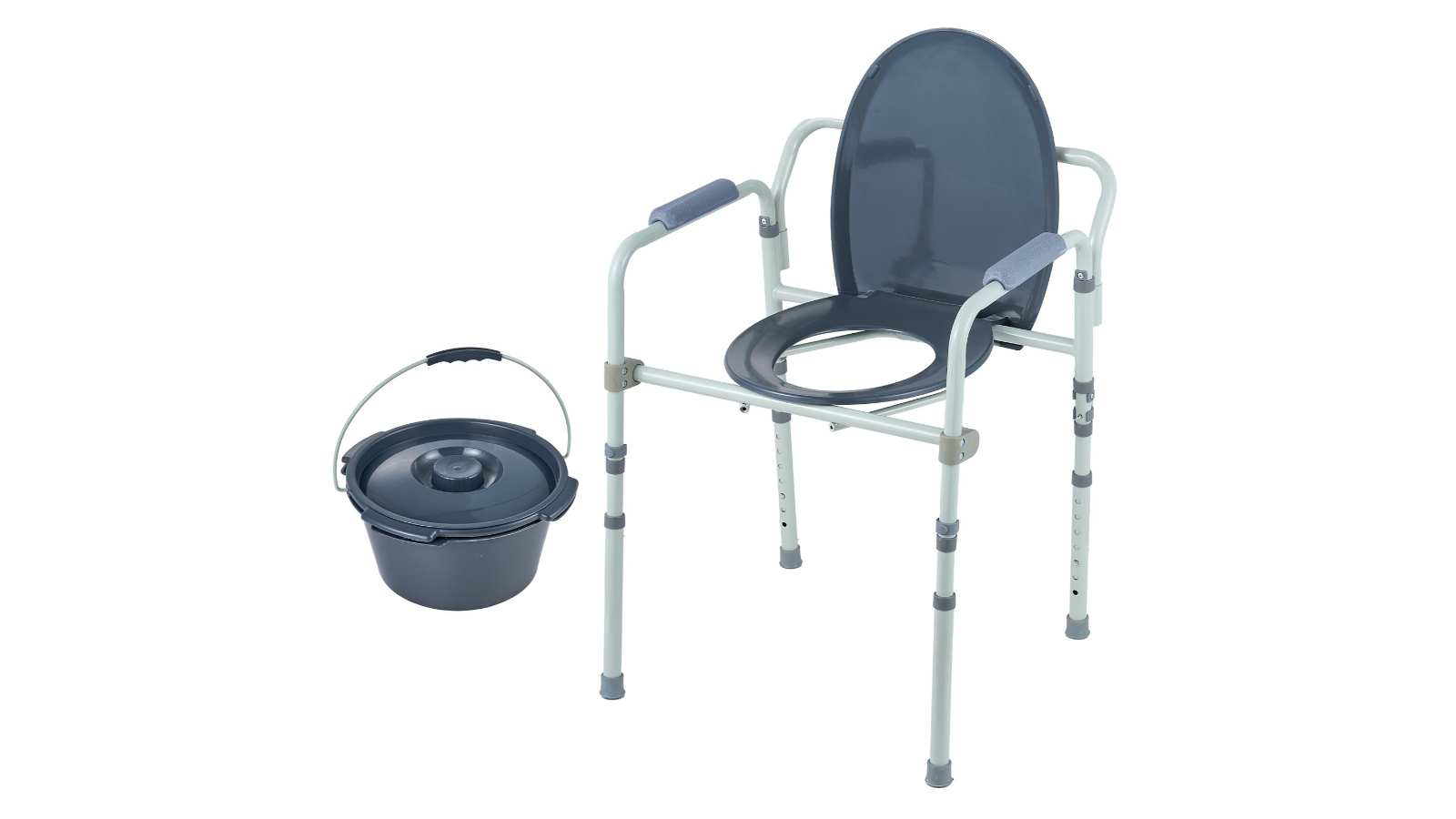 Pretty & Practical 7-Level Adjustable Height Commode Toilet Seat
