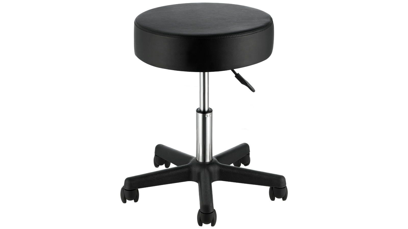 Pretty & Practical Rolling Stools with Wheel - Black