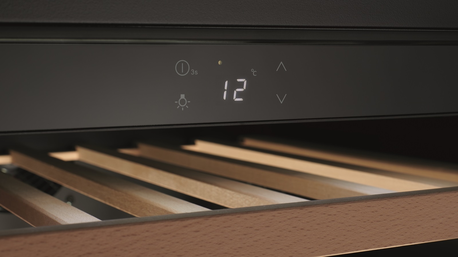 Vintec 50 Bottle Single Zone Wine Black Glass Harvey Norman