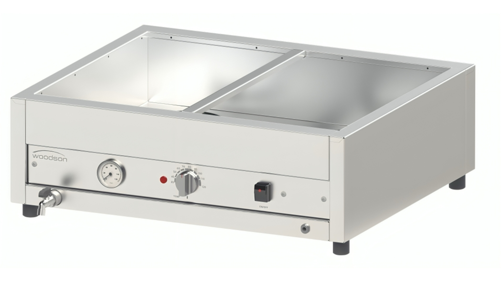 Woodson W.BMA22 Large 2 Row/2 Bay Bain Marie