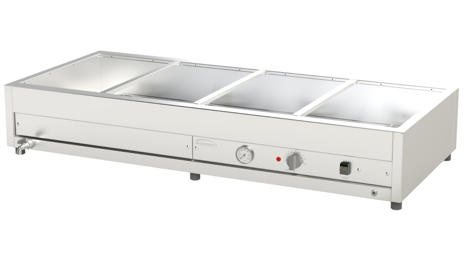 Woodson W.BMA24 Large 2 Row/4 Bay Bain Marie