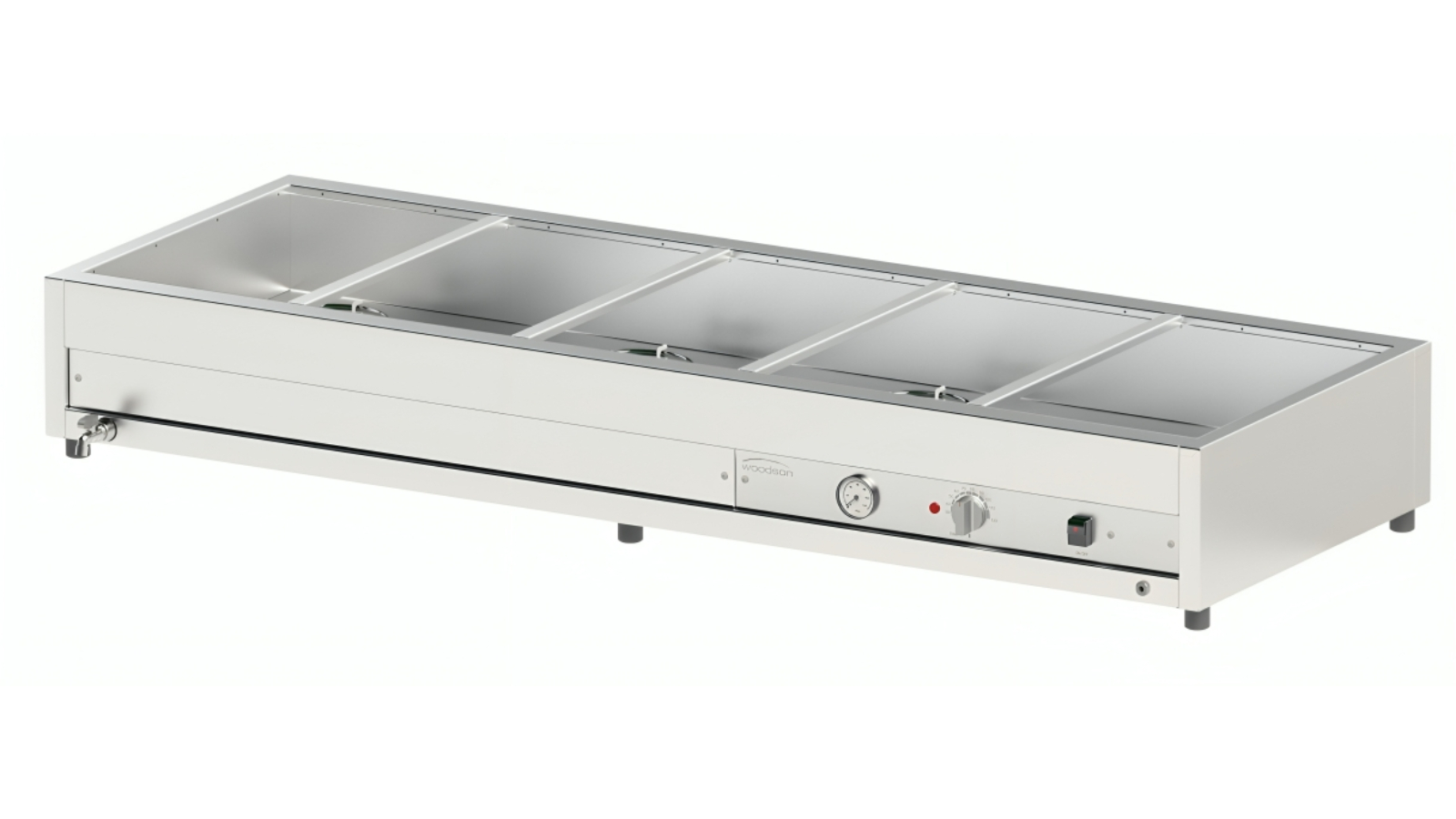 Woodson W.BMA25 Large 2 Row/5 Bay Bain Marie