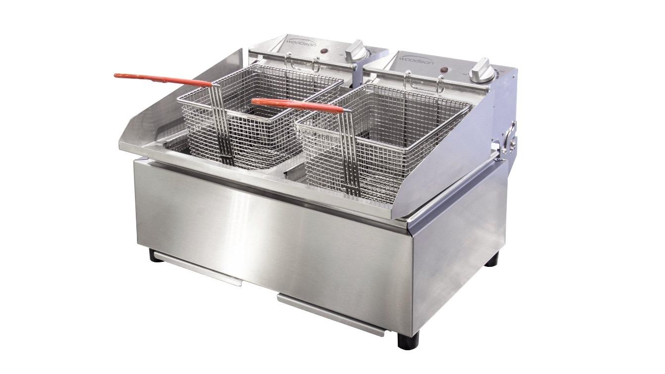 Woodson W.FRT50 Twin Pan Fryer - 10 Litre