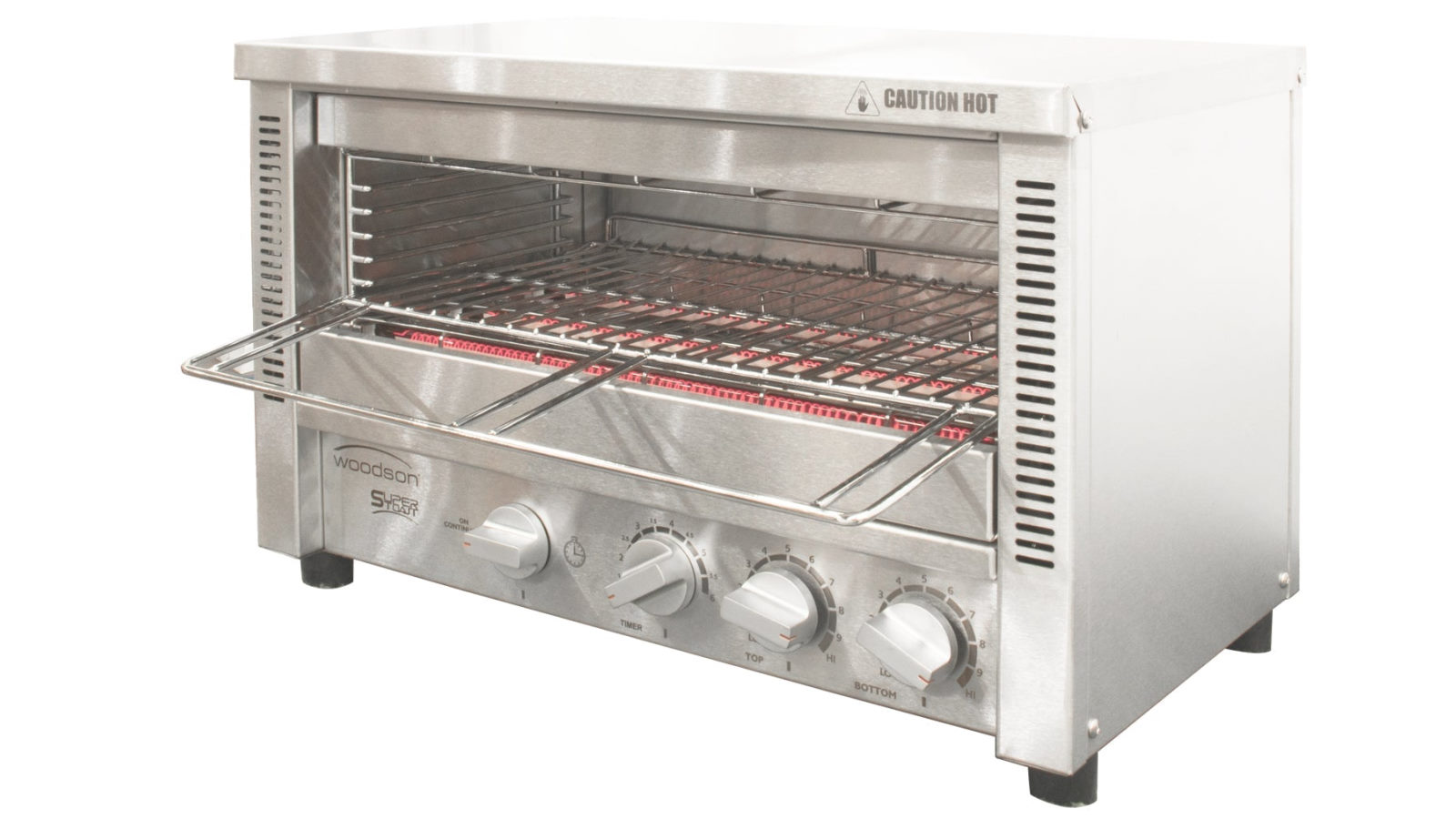 Woodson Supertoast Multi-Function 8 Slice Glass Element Toaster Griller