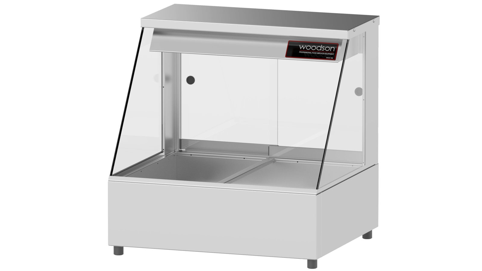 Woodson 2 Module Straight Glass Hot Food Display