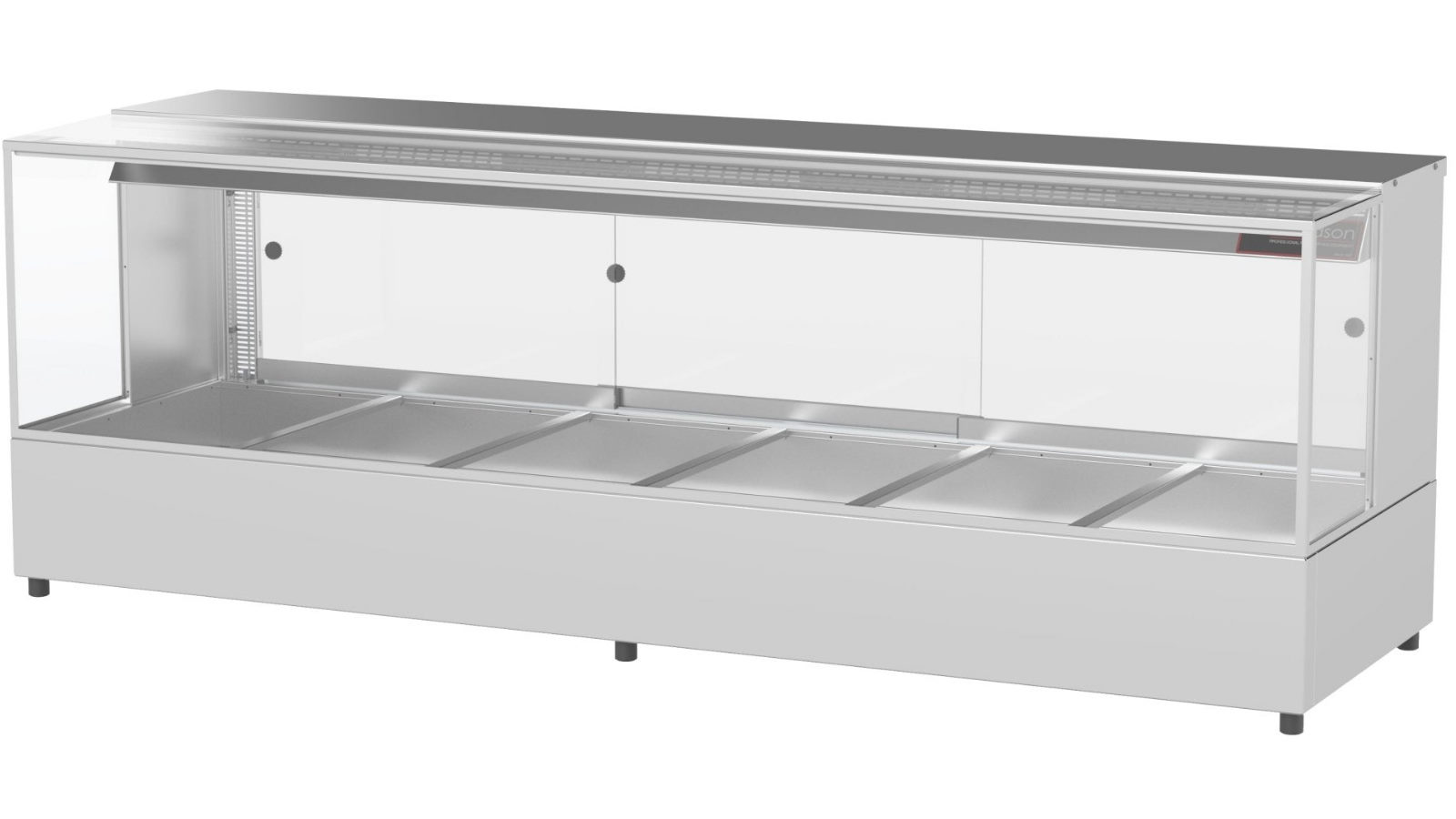 Woodson 6 Module Square Glass Hot Food Display