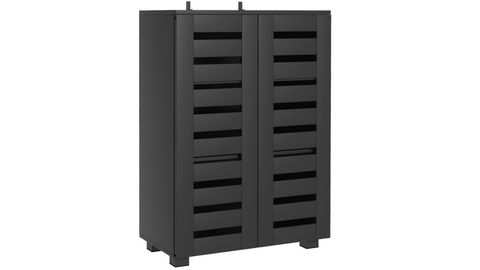Artiss 5-Tier 20 Pair Shoe Rack Cabinet - Black