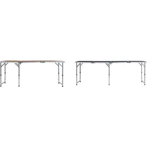 vidaXL Aluminium Foldable Camping Table