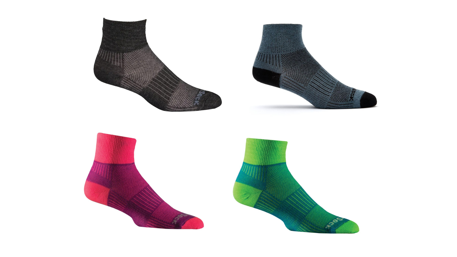 Wrightsock Coolmesh II Quarter Socks Large AU 8-11.5 Mens/9.5-11 Women