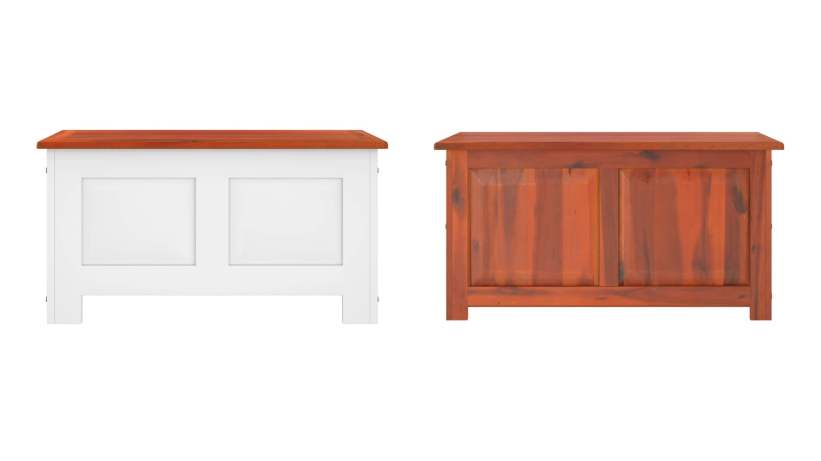 vidaXL Solid Wood Acacia Storage Chest with Lid