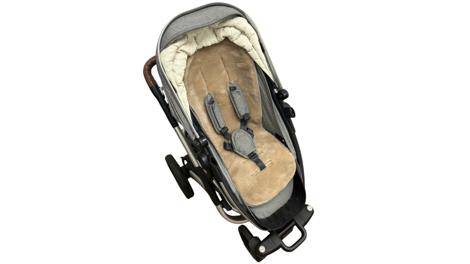 Naturally Sheepskins Woven Wool Pram Liner - Latte