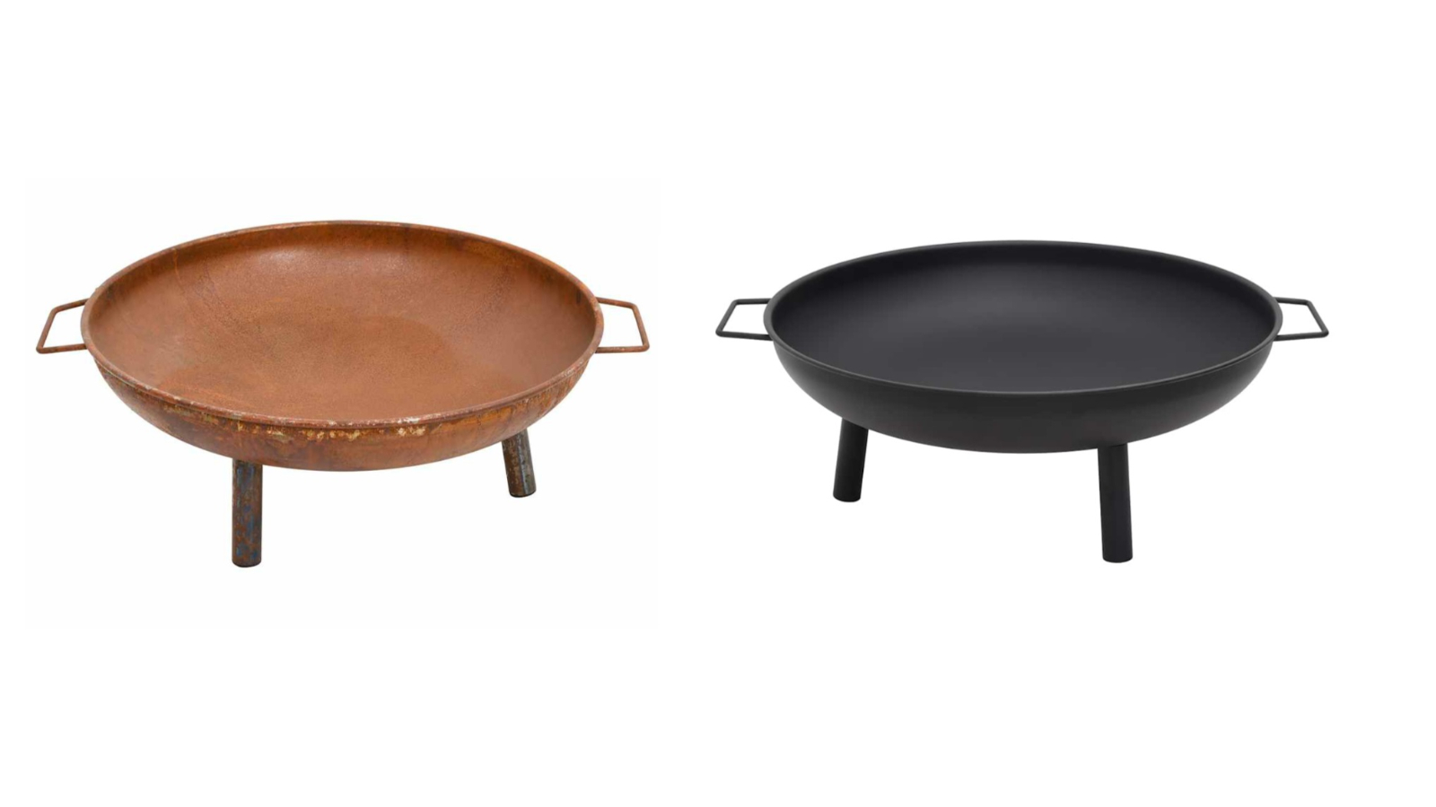 vidaXL 67.5 x 58 x22.5cm Steel Fire Pit