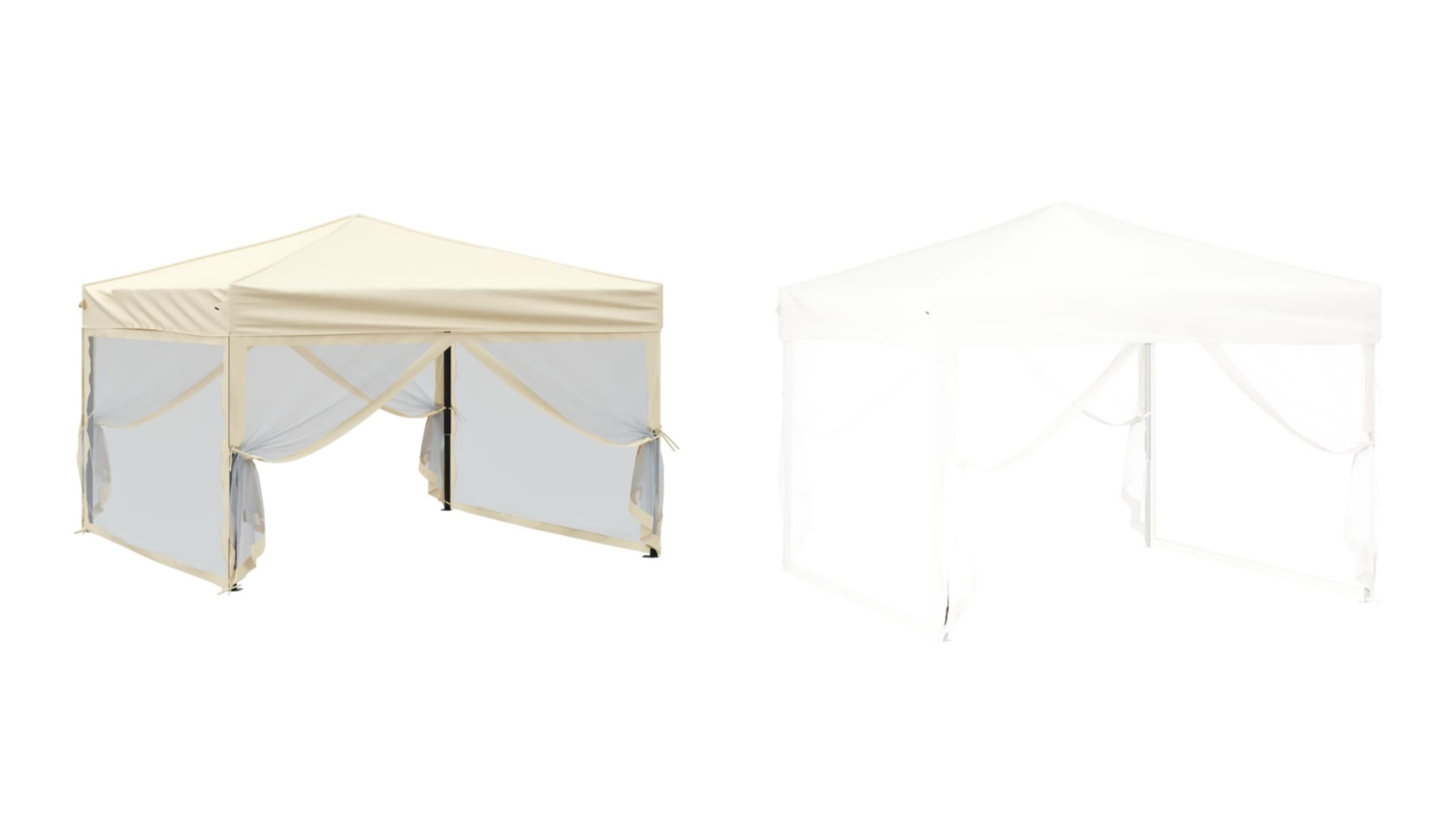 vidaXL Fabric 3 x 3metre Folding Party Tent with Sidewall