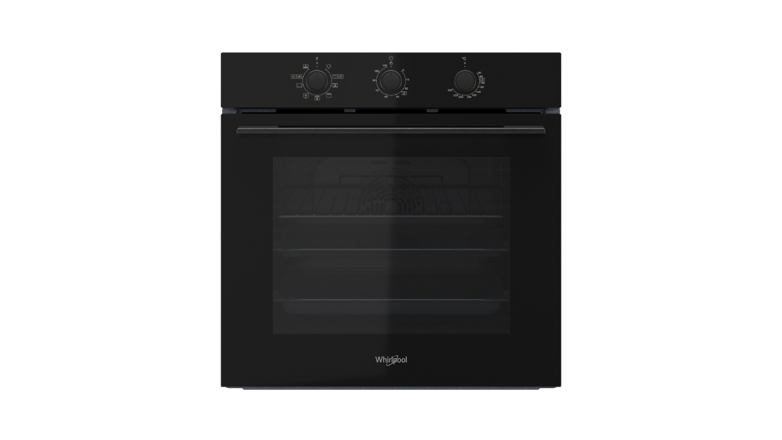Whirlpool 60cm Air Fry Multi-Function Oven - Black