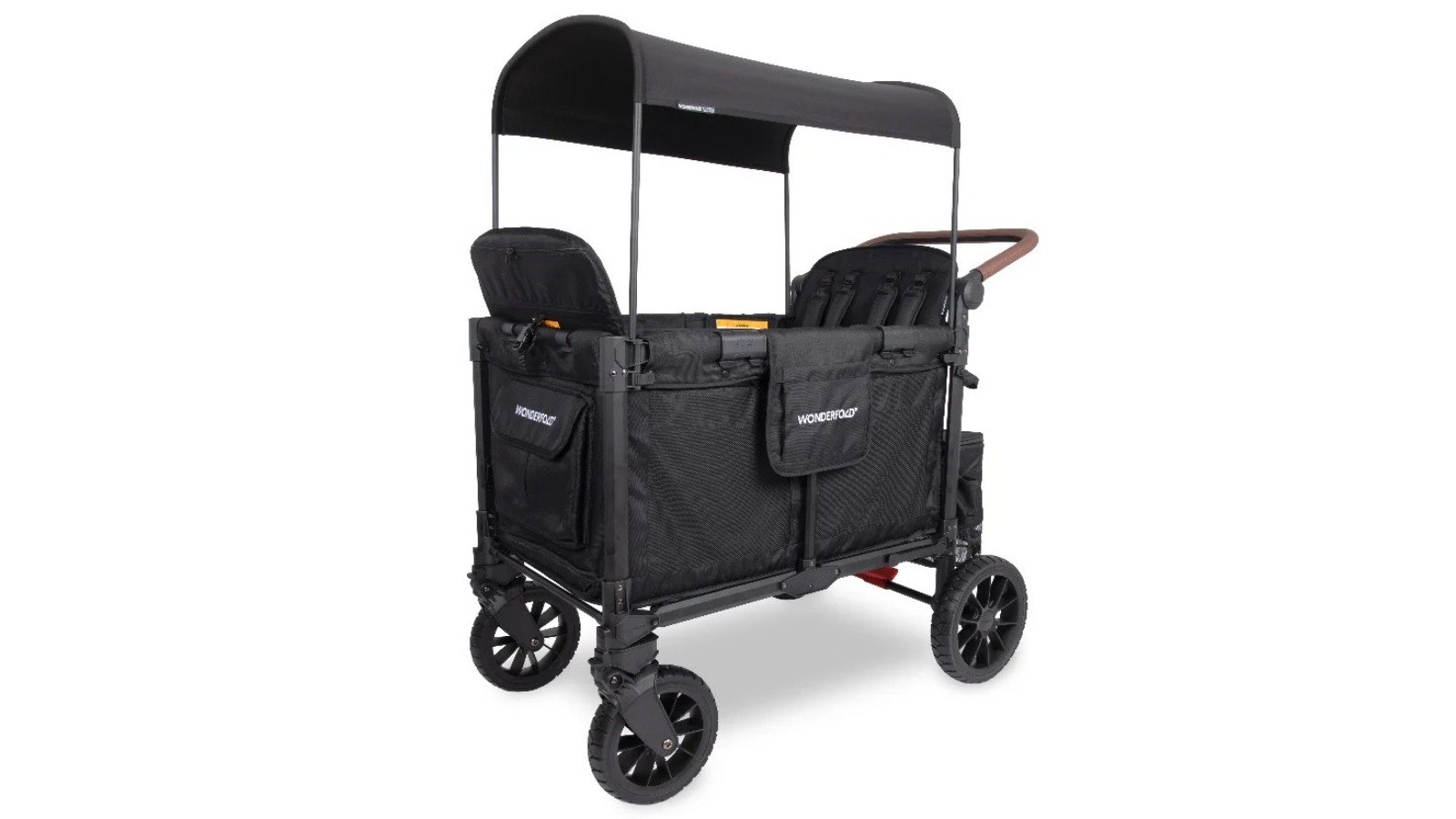 Wonderfold W4 Luxe Pro Stroller Quad Wagon - Jet Black