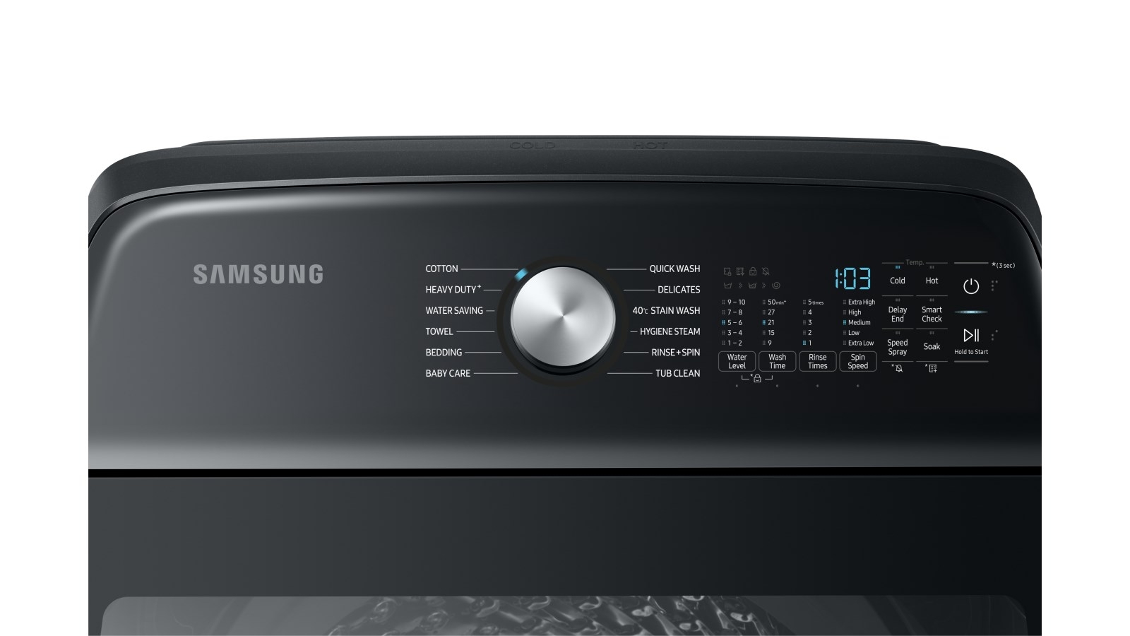 Samsung 12kg Top Load Washing Machine Black Harvey Norman