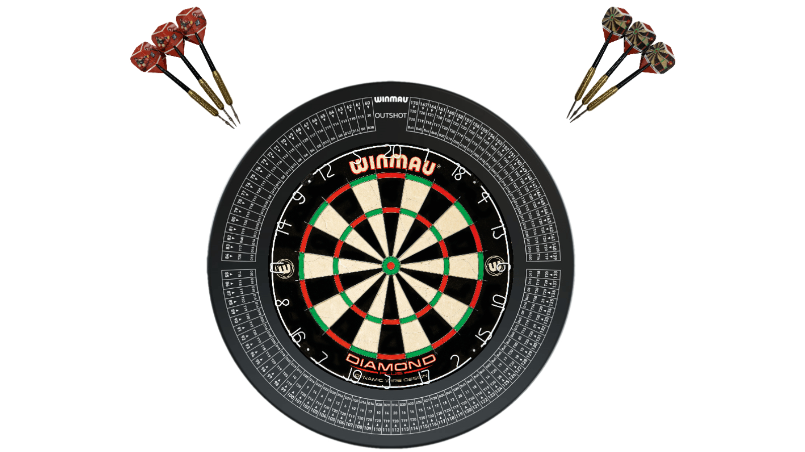 Winmau Professional Diamond Plus Outshot Dartboard Surround