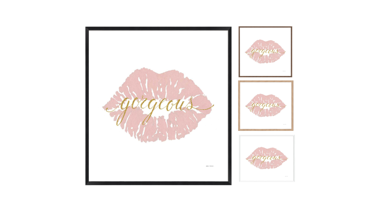La Grolla Wake Up and Make Up Frame Wall Art