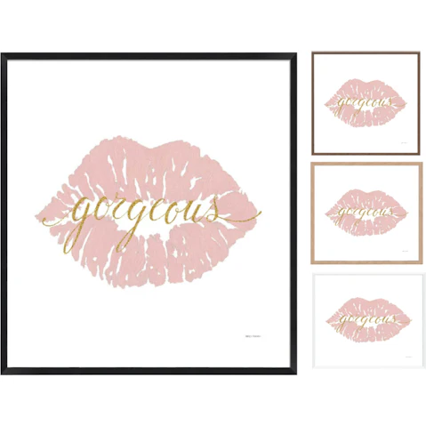 La Grolla Wake Up and Make Up Frame Wall Art