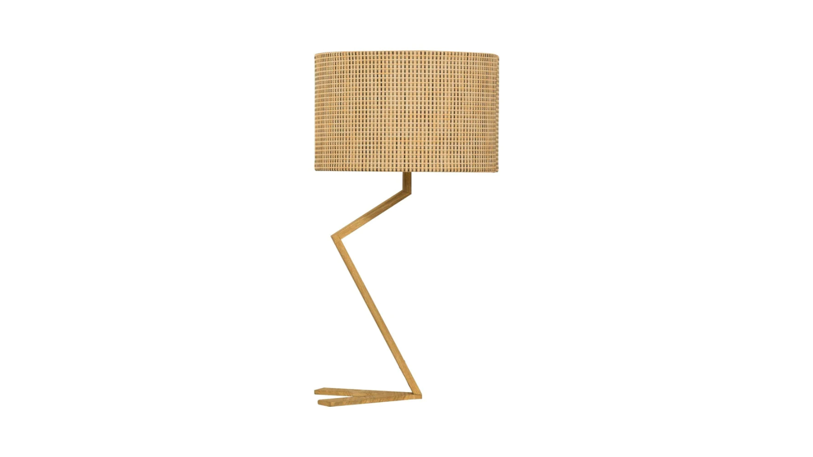 Sylvania Lighting Classic Oriental Metal Stand Table Lamp Light - Wood