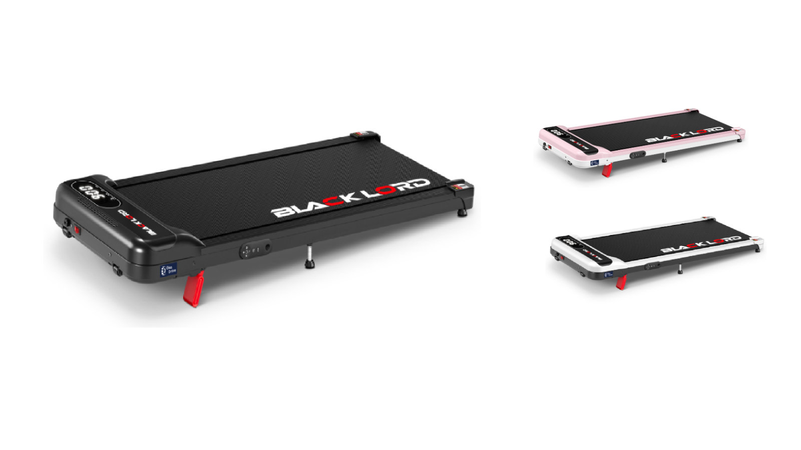 Black Lord Electric Incline Magnetic Walking Pad with Remote