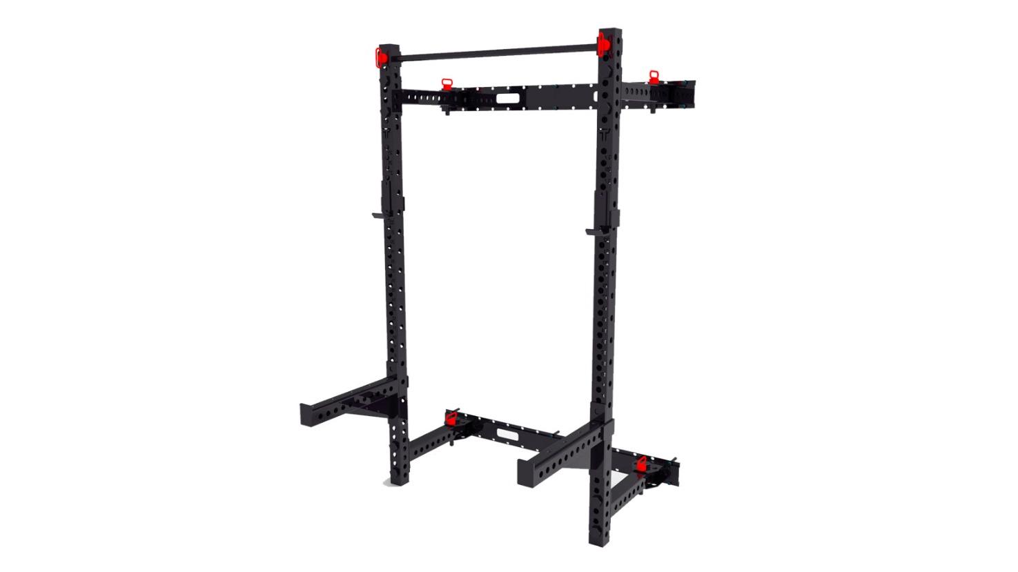 Cyberfit Folding Wall Mounted Squat Rack with J Hook