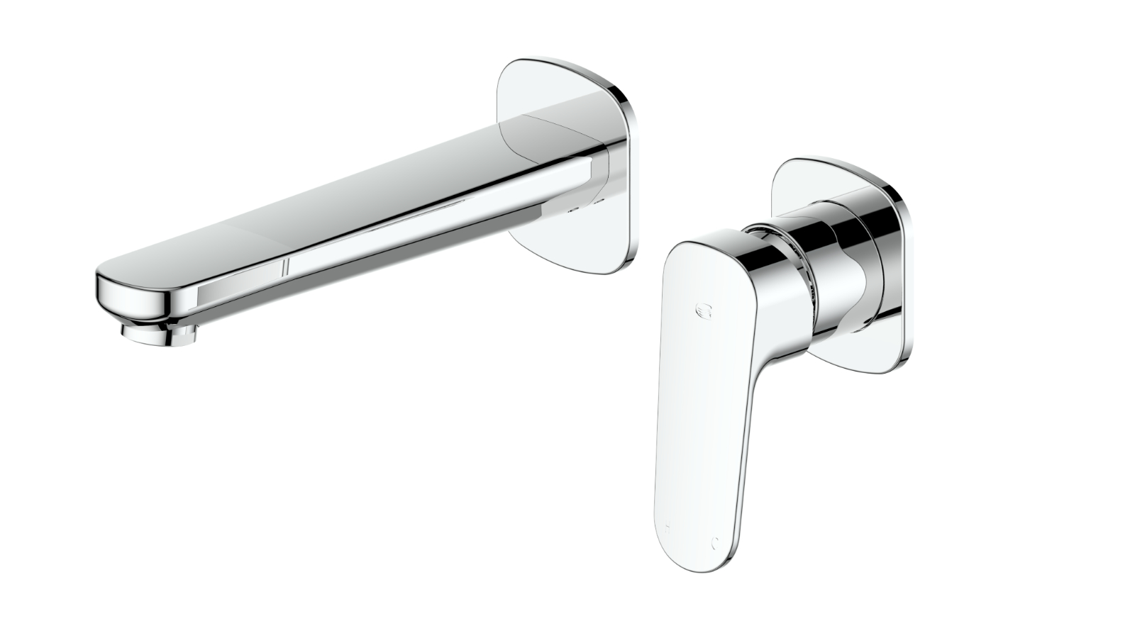 Greens Davena Wall Basin Mixer - Chrome