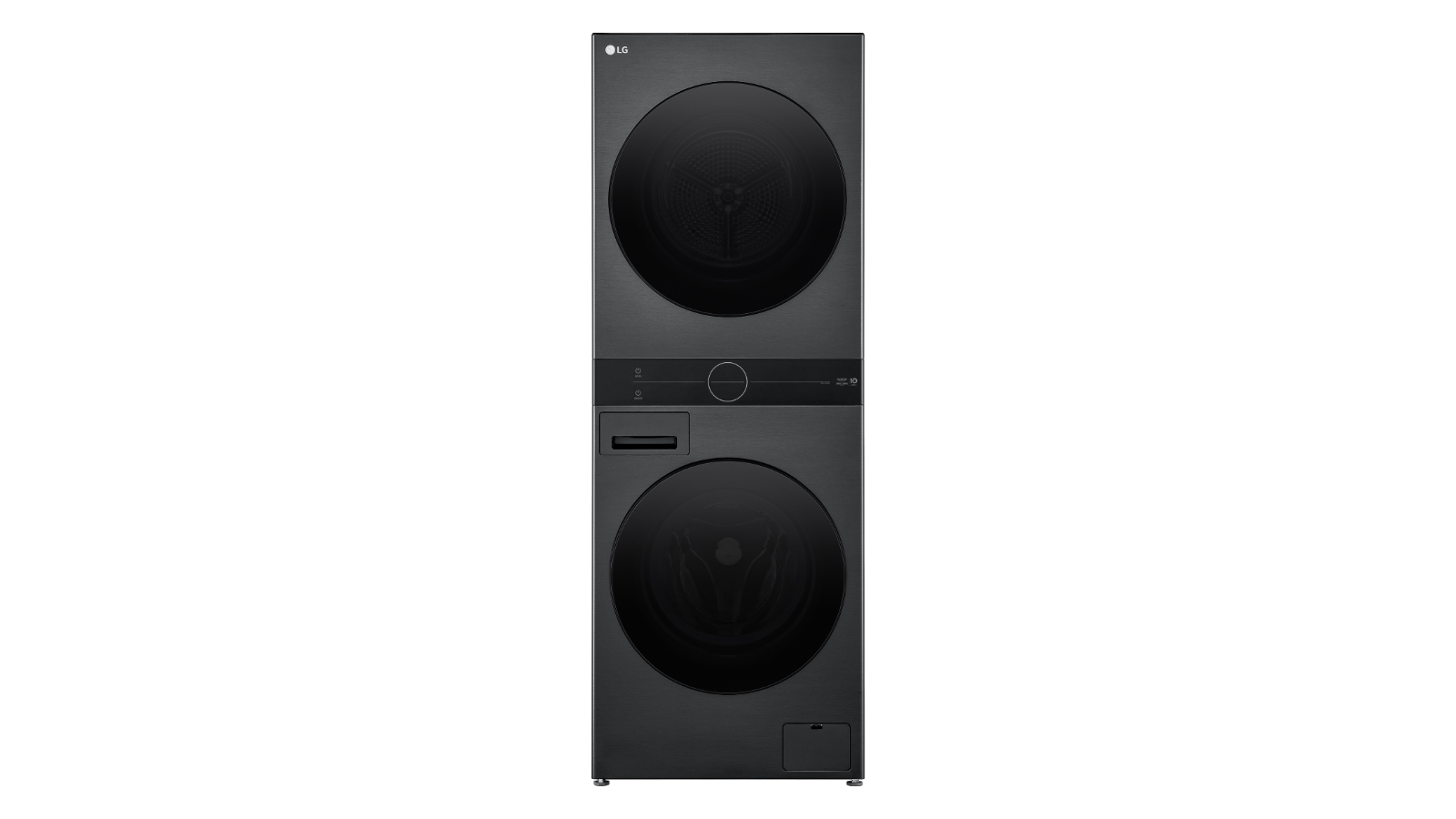 LG 12kg/10kg 2026 Compact WashTower Stacked Washer Dryer - Black