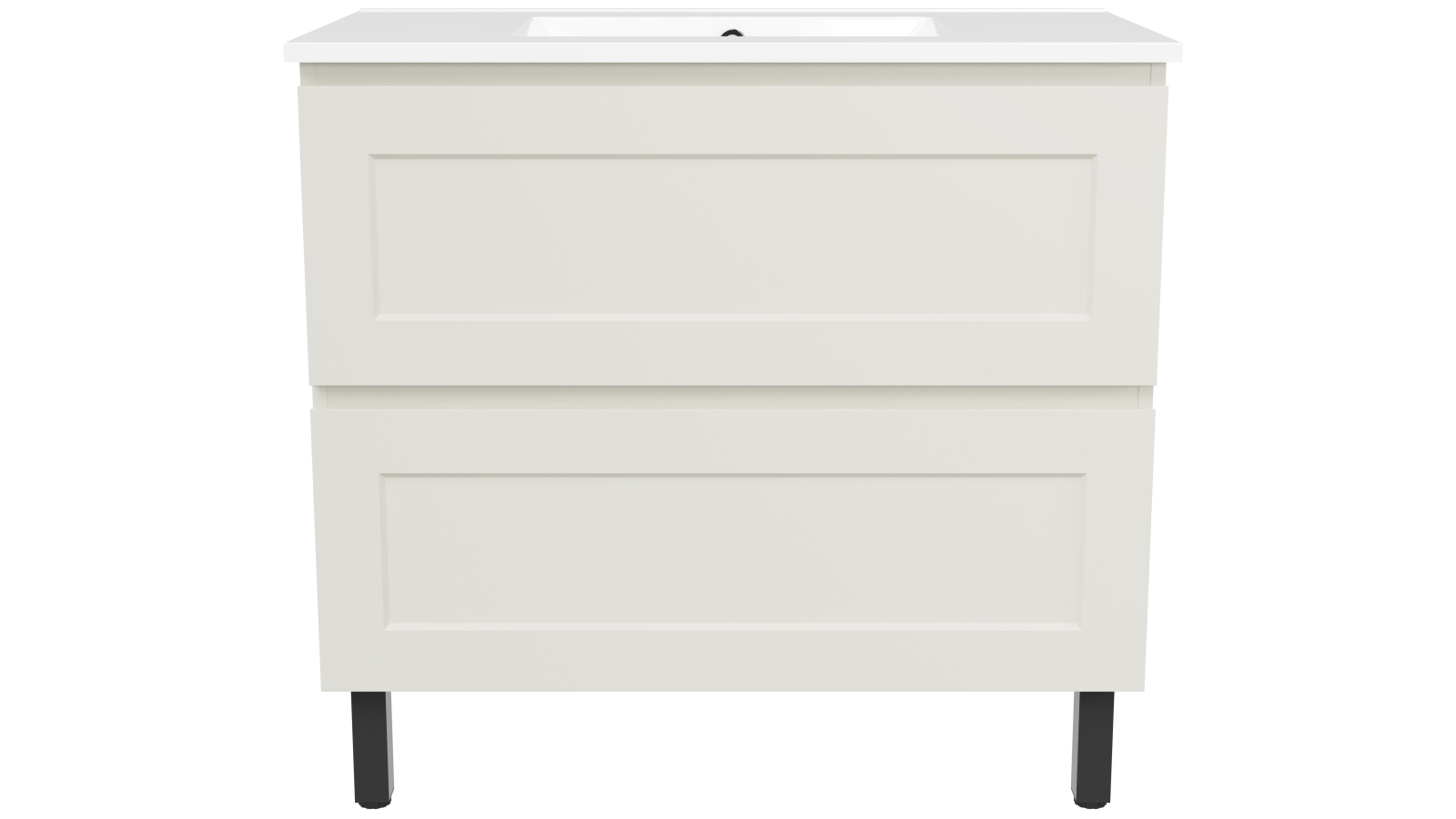 Timberline Washington 900mm On Legs Vanity with Alpha Ceramic Top and Centre Basin