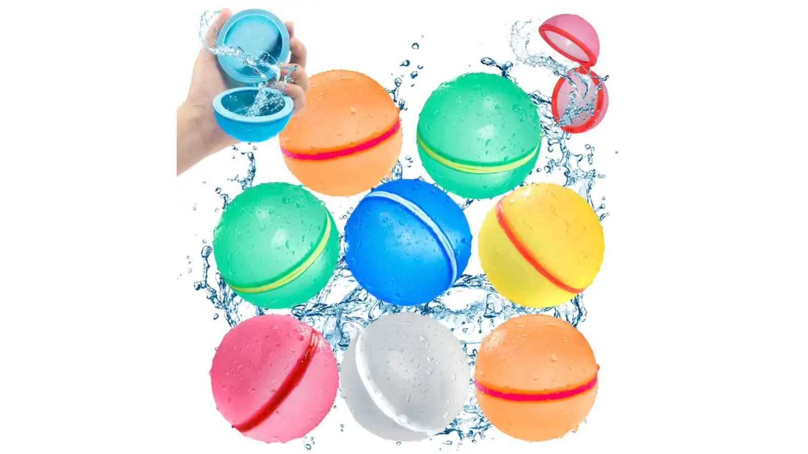 Crocpad Pack of 12 Magnetic Reusable Water Balloon