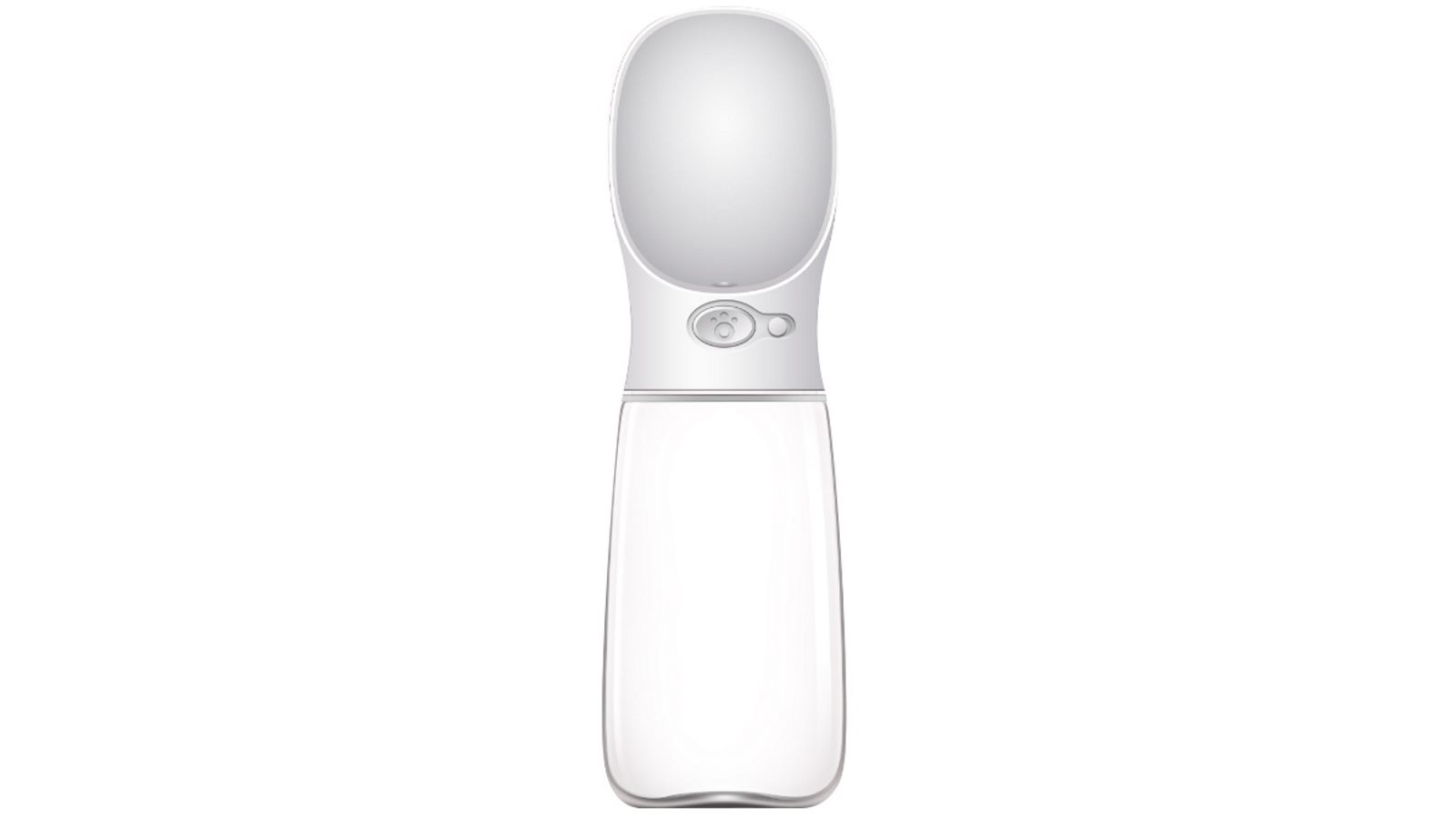 YES4PETS 550ml Portable Pet Dog Puppy Cat Drinking Mug Water Feeder Bottle Valve Travel Bottle - White