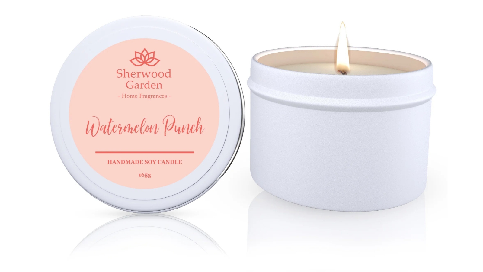Sherwood Garden Home Fragrances Watermelon Punch Soy Candle Tin - 165g