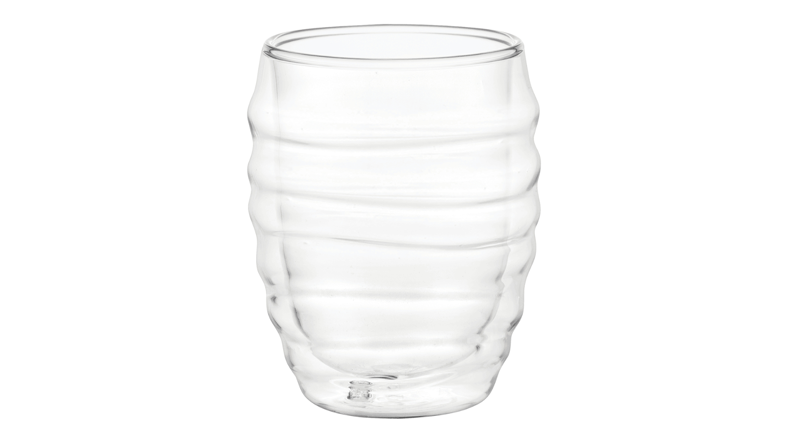 Dorsch Set of 2 Glass Wavy Cup - 300ml