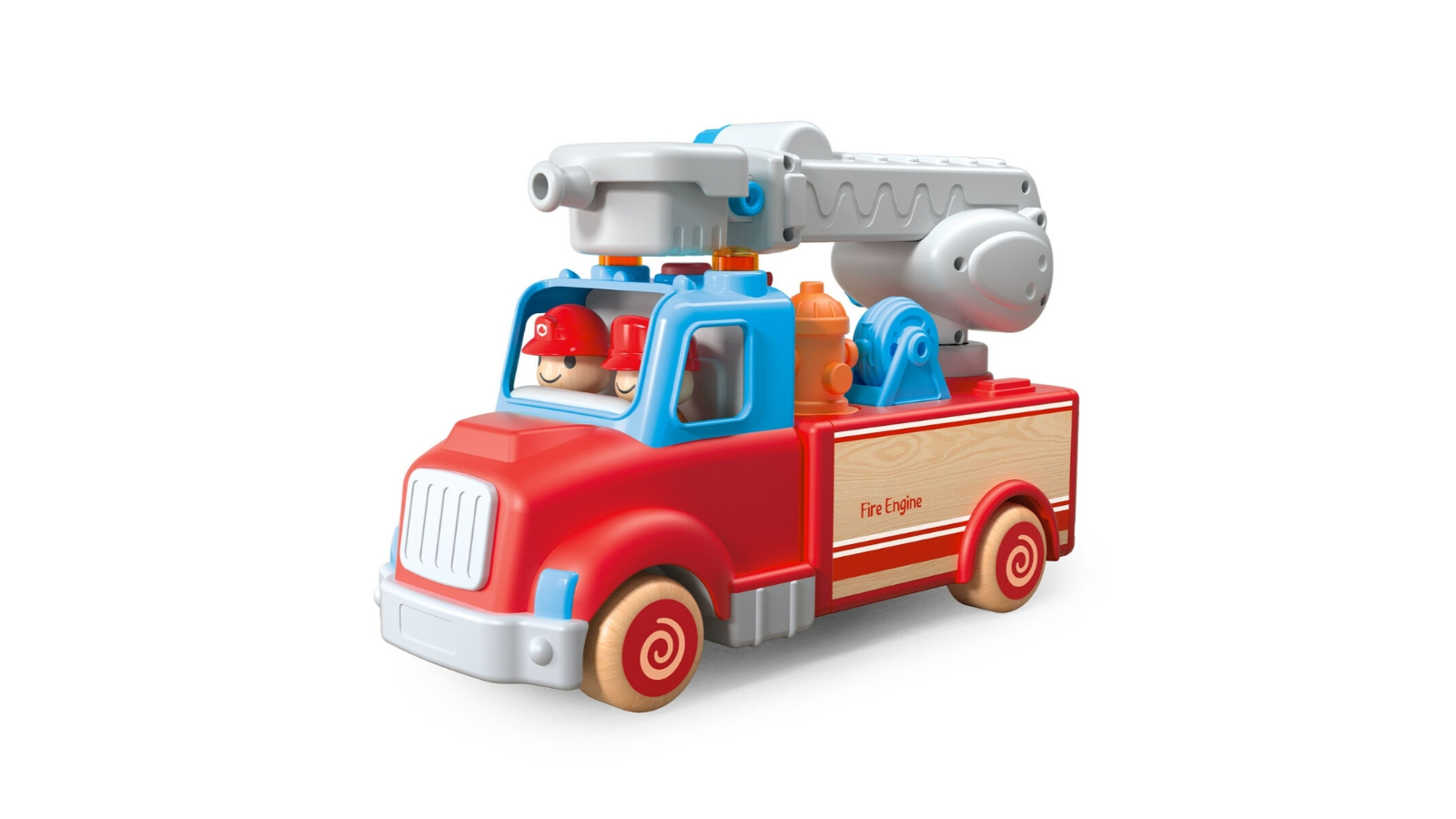 Wanborns Wooden Fire Engine with Sound and Light