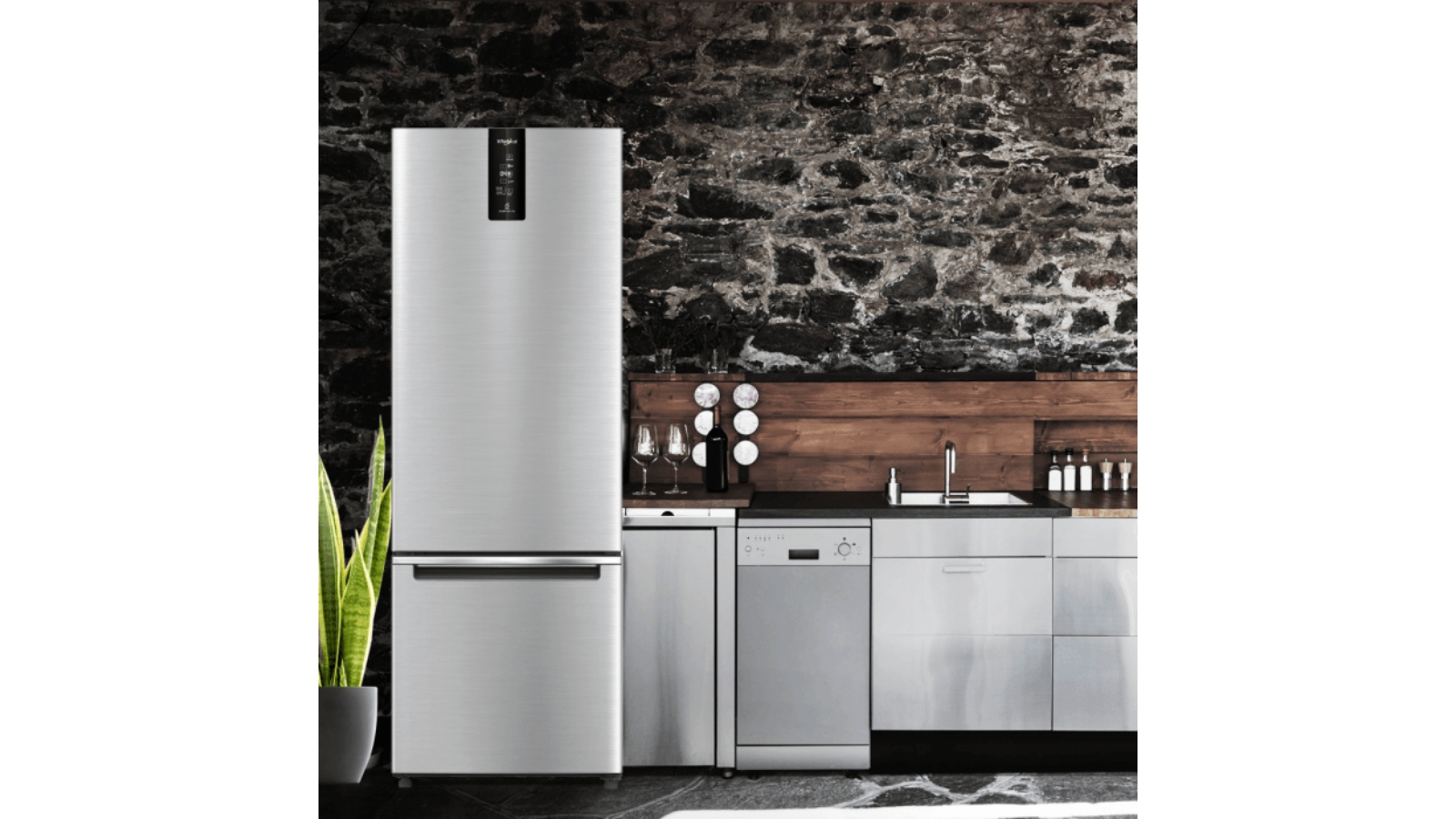 Whirlpool 313L Bottom Mount Fridge Stainless Steel Harvey Norman