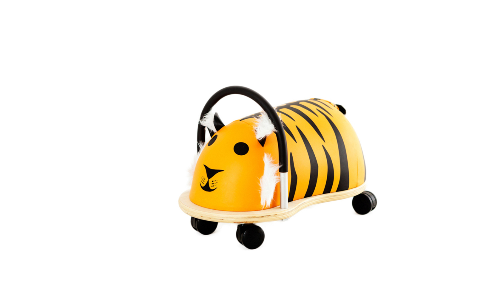 Wheely Bug 12month+ Small Tiger Wooden Kids Ride-On Indoor Toy - Yellow