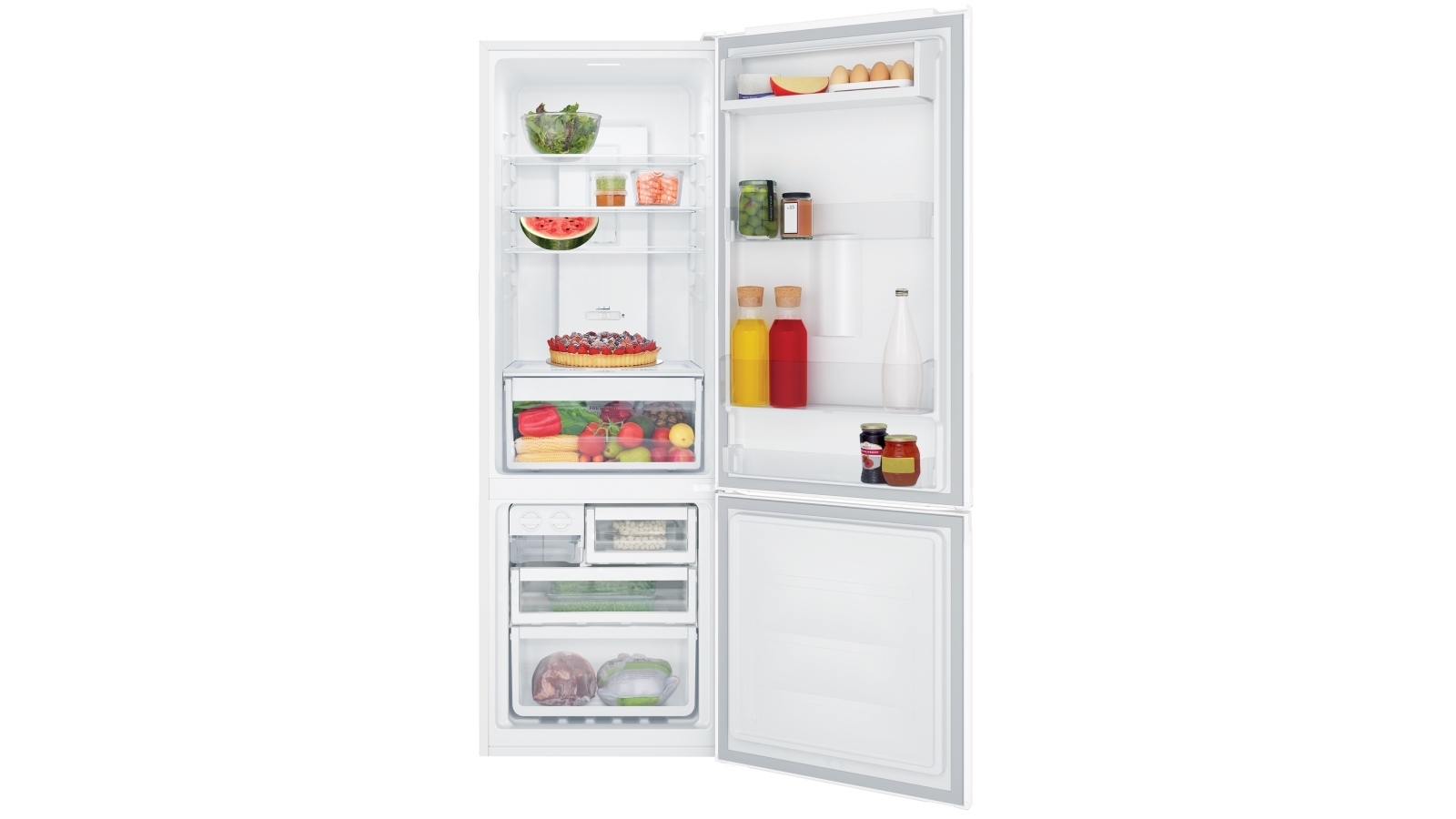 Westinghouse 335L Bottom Mount Fridge White Harvey Norman