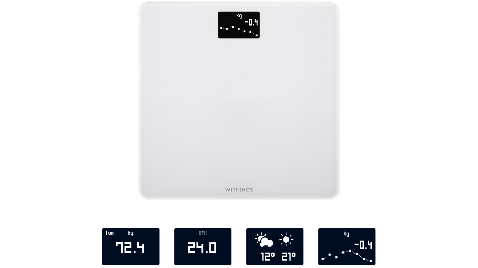 Withing   Body Comp  Wi-Fi Scale ホワイト Withings Body Smart Wi-Fi Digital Smart Scale - White | Best