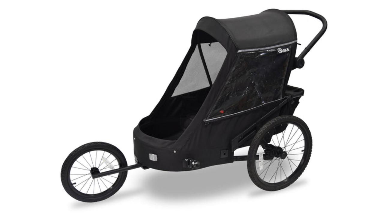 Wike Premium Suspension Trailer Bike - Black