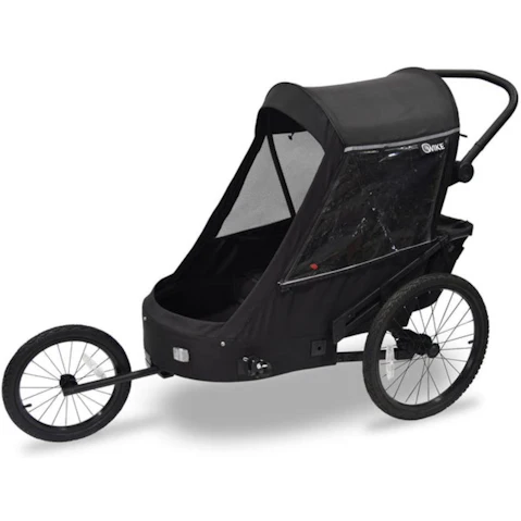 Wike Premium Suspension Trailer Bike - Black