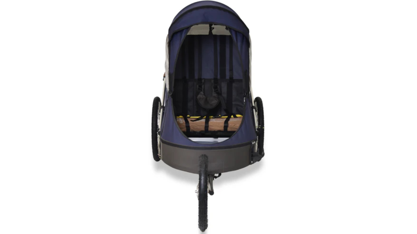 Wike Large Special Needs Bike Trailer includes Stroller and Jogging Kit - Navy/Brown