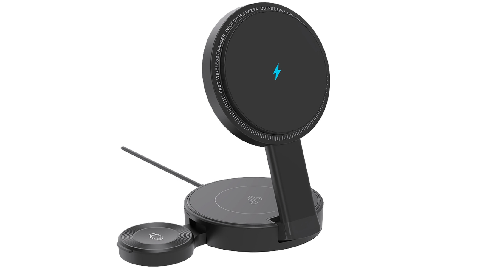 Laser ChargeCore 3-in-1 Foldable Wireless Charger with Apple Watch Charger