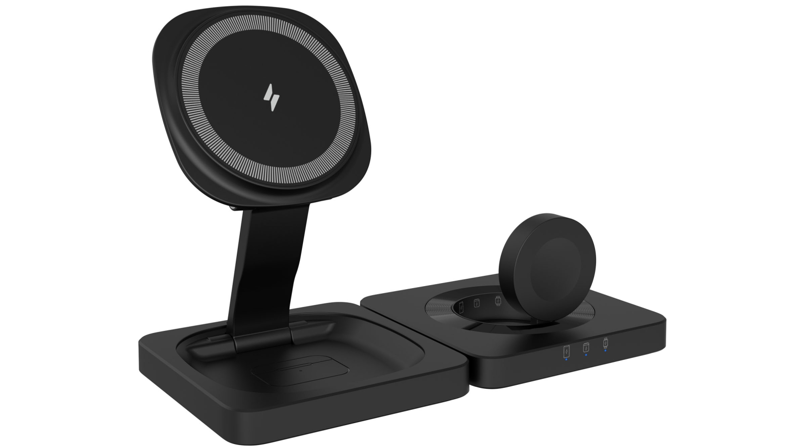 Laser ChargeCore 3-in-1 Foldable Wireless Charger with Apple and Samsung Charger