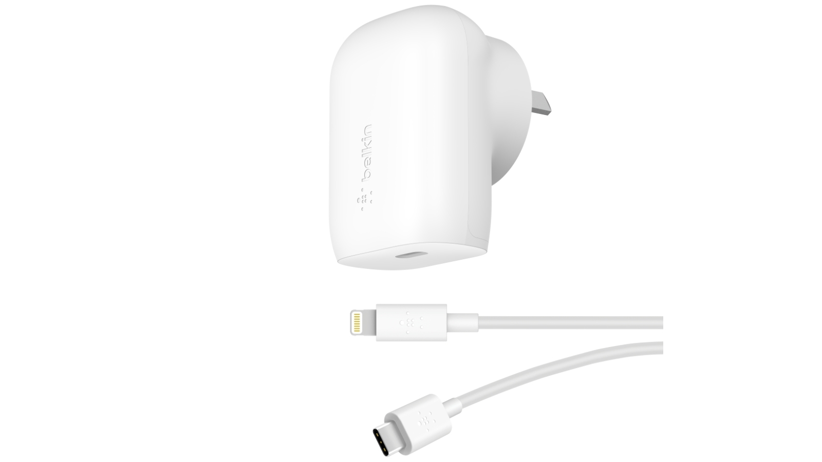 Belkin BoostCharge 30W USBC PD Wall Charger with PPS + USBC to
