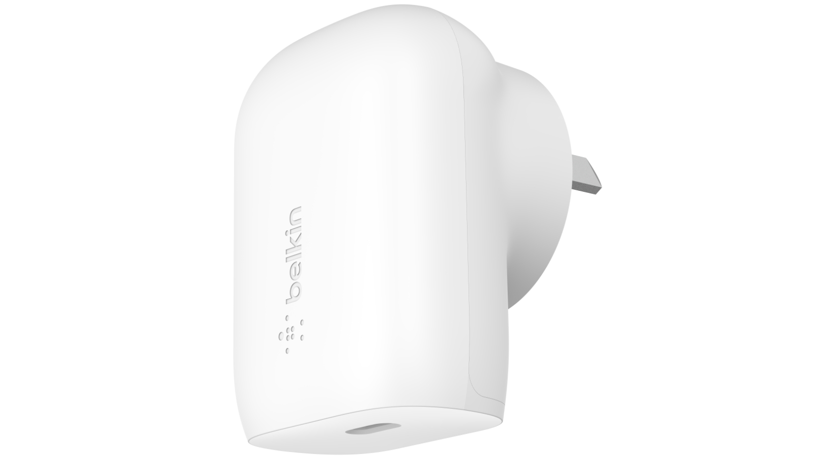 Belkin BoostCharge 30W USB-C PD Wall Charger with PPS + USB-C to USB-C Cable - White